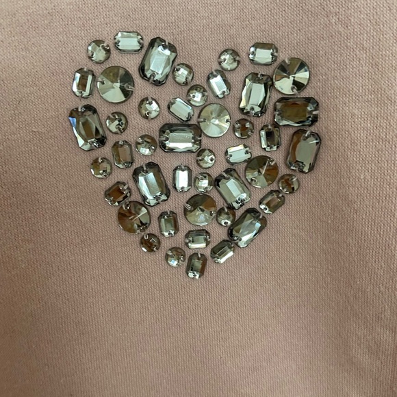 Gap pink girls heart sweatshirt - Picture 2 of 6